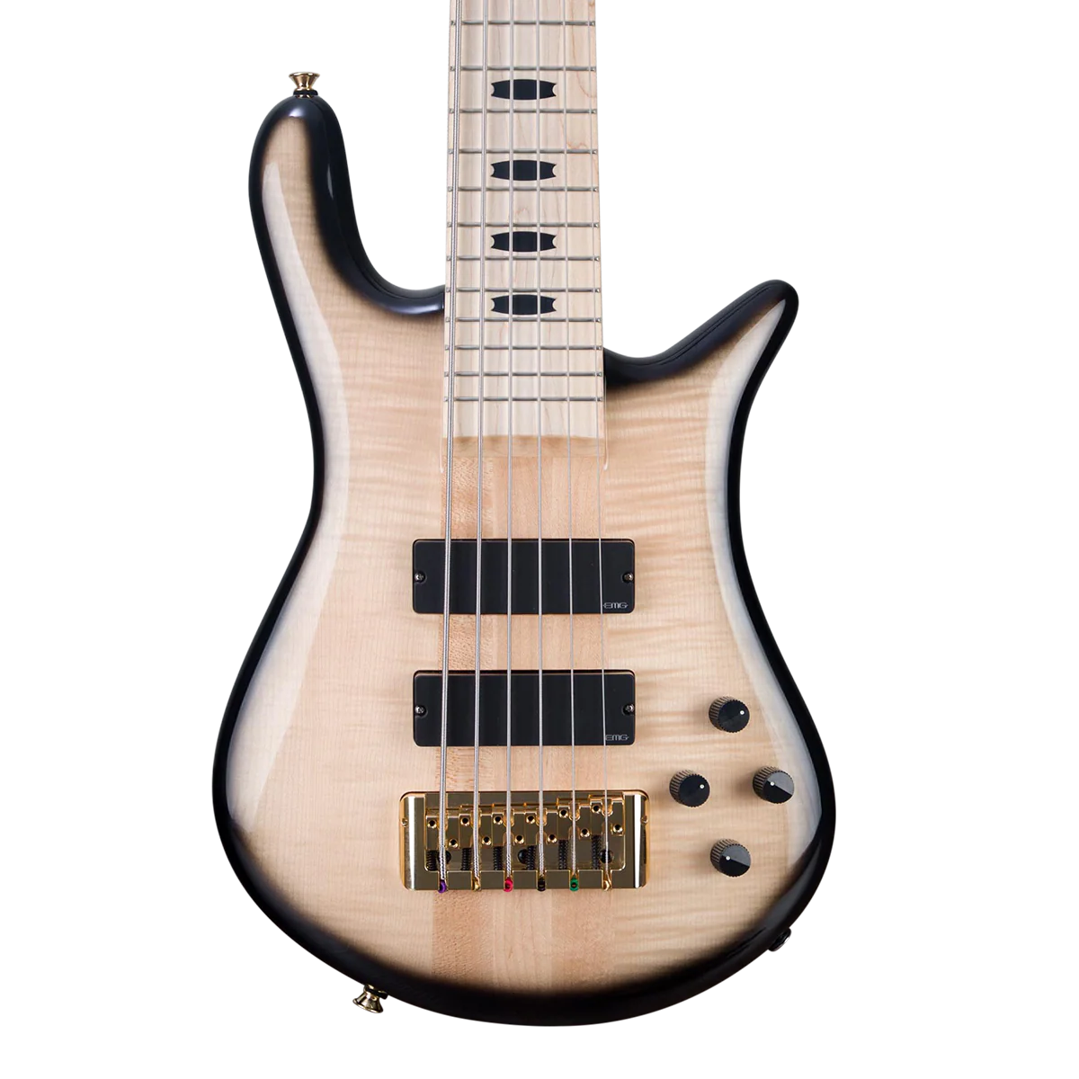 CHUCKSCLUSIVE Spector Euro 6 6-String Electric Bass Guitar - Natural Black Burst Gloss
